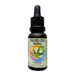 Eko 7% CBD kapljice s THC dr. Gosar [20 ml] – iz kmetije