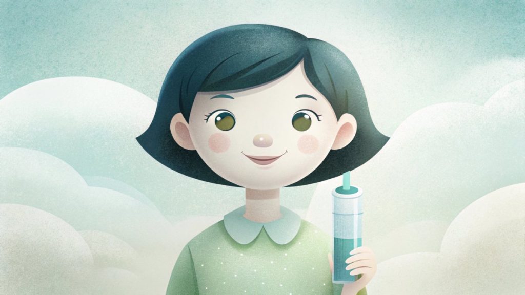 cbd smola v rokah dekleta z zelenim ozadjem